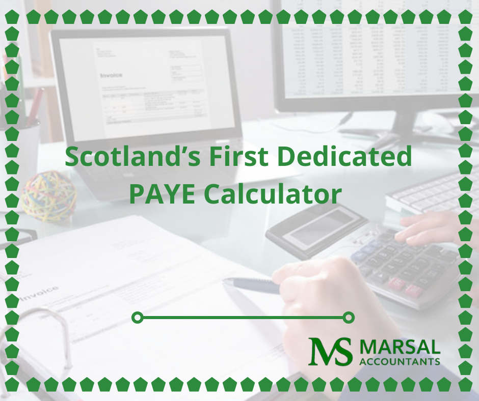 Scottish PAYE Calculator Explained by Accountants in Paisley | Marsal Accountants